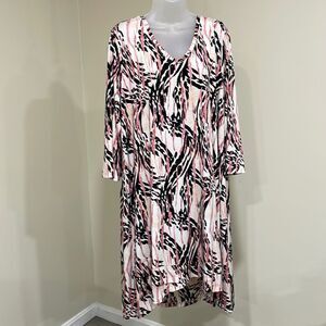 NWOT New Directions Curvy Animal Print Dress.  Size 1X 18/20 plus